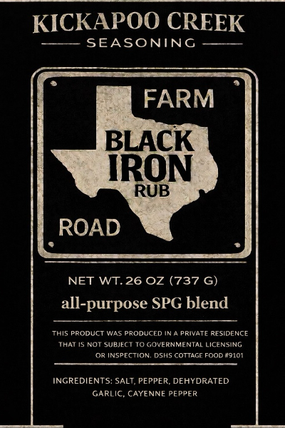 Black Iron Rub